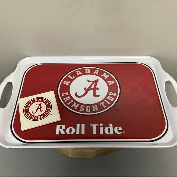 Alabama Crimson Tide College Football Melamine Serving Tray - Roll Tide - Rare - Picture 8 of 11